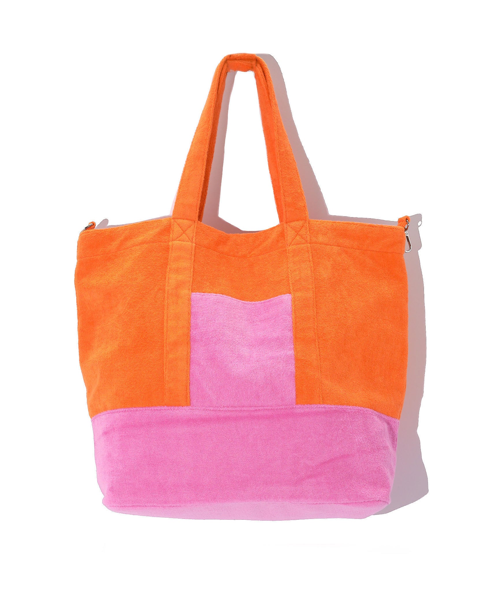 Terry Block Rocker Tote in color Ultra Pink