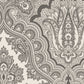 Modern Paisley Fabric in color Charcoal