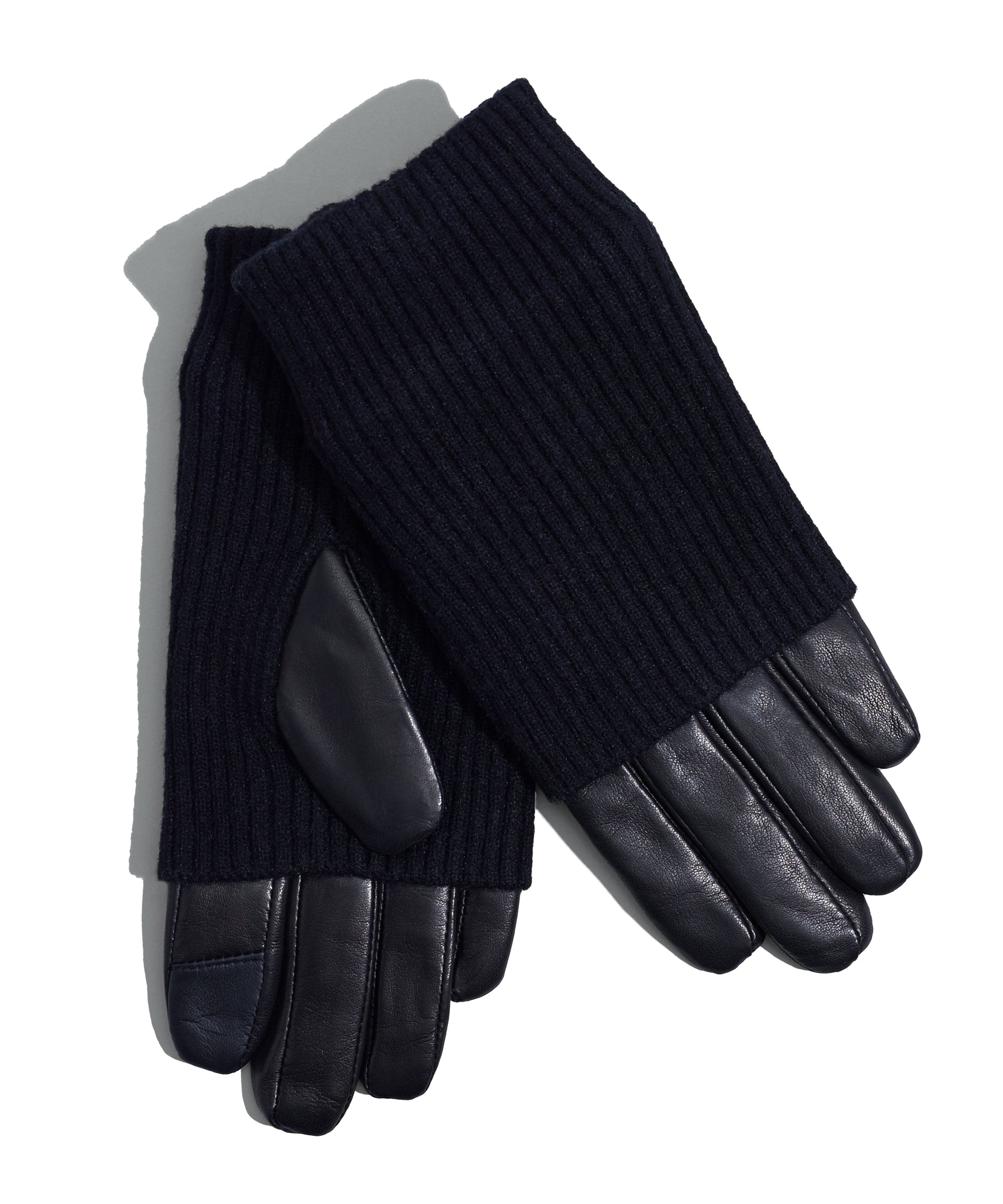 Fold Down Cuff Glove in color Black/Black