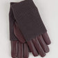 Fold Down Cuff Glove in color Fig
