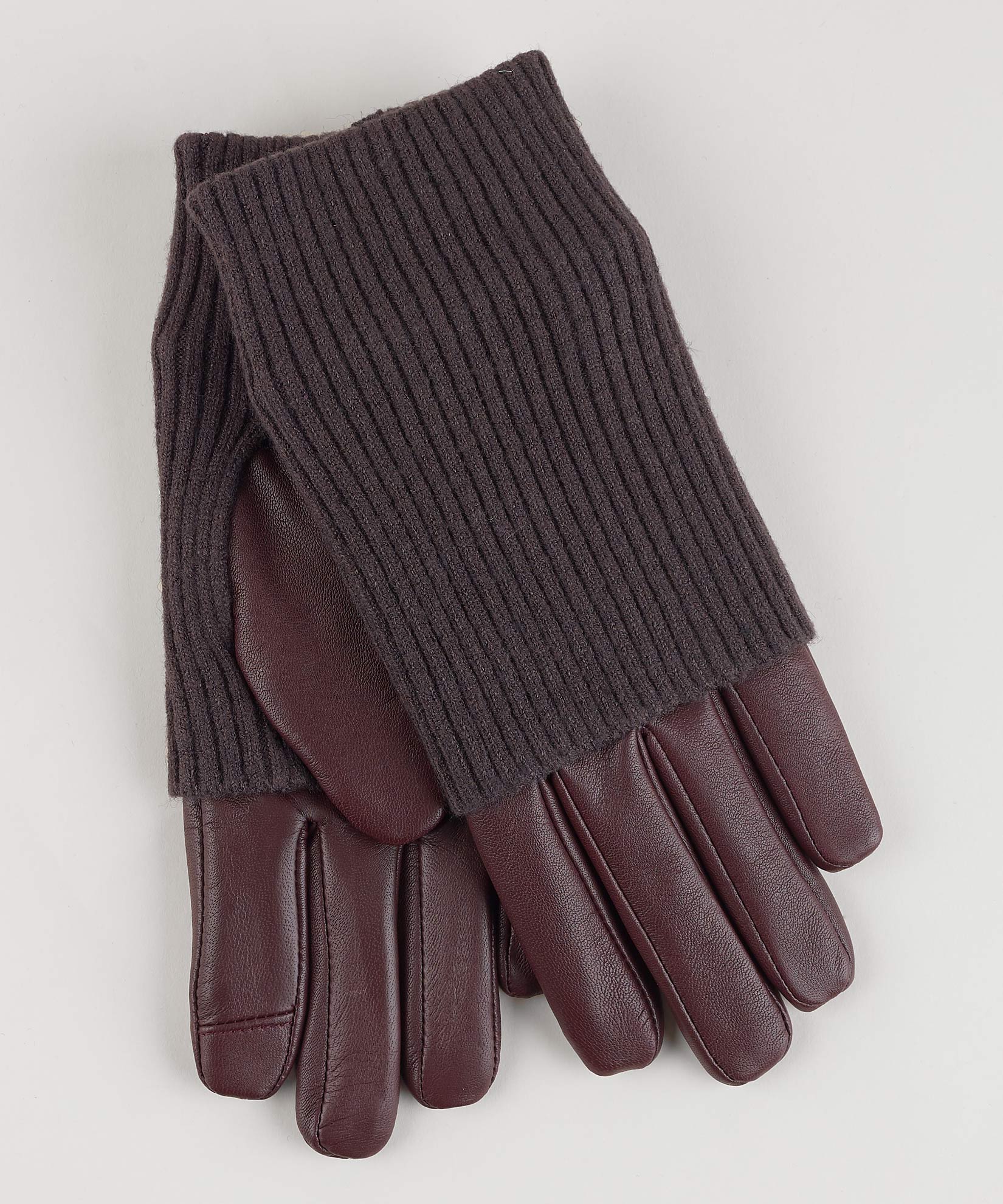 Fold Down Cuff Glove in color Fig