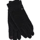 Sherpa Glove With Knit Cuff in color Black