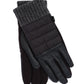 Quilted Puffer Glove in color Black