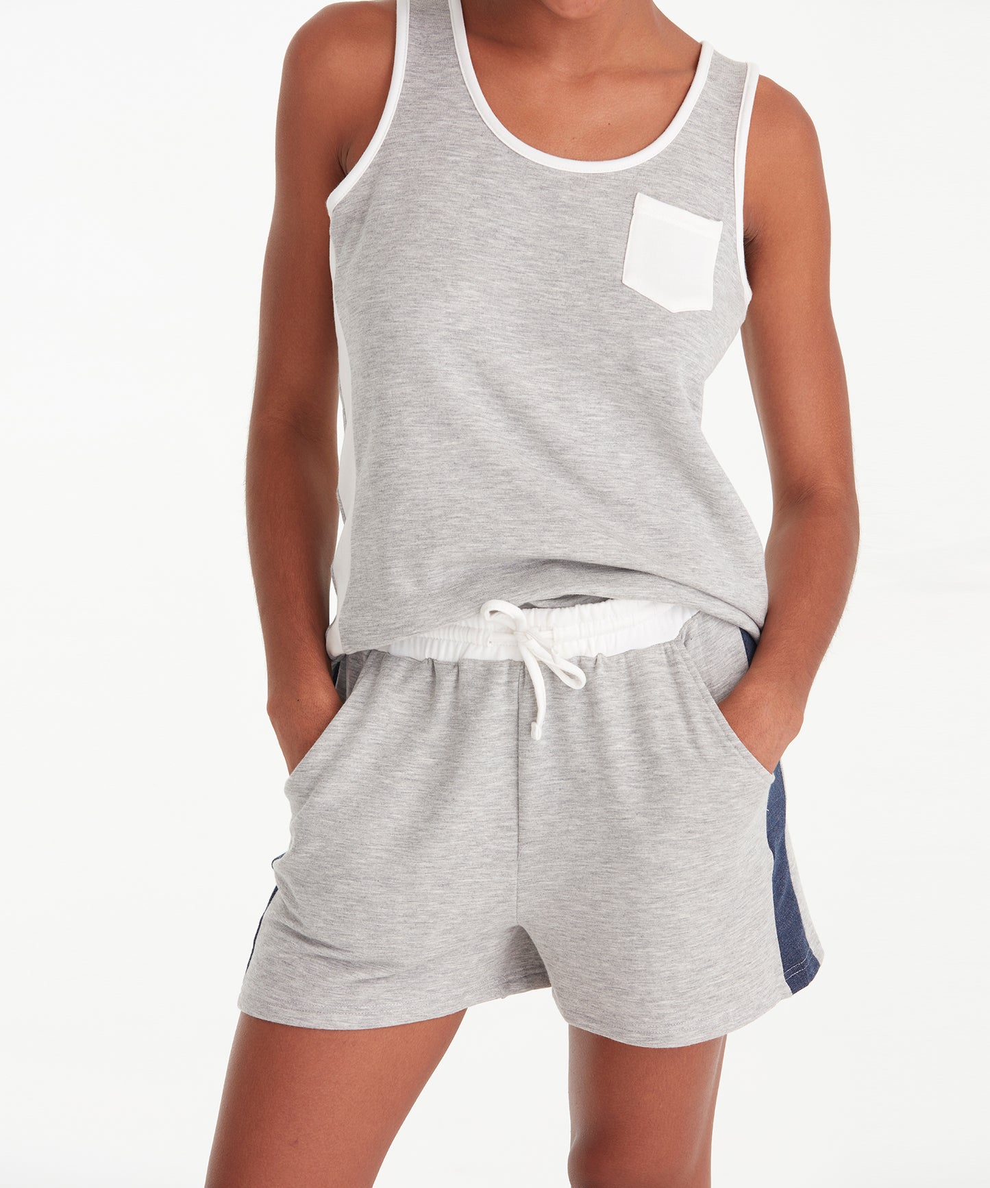 French Terry Tank Top in color Grey Heather