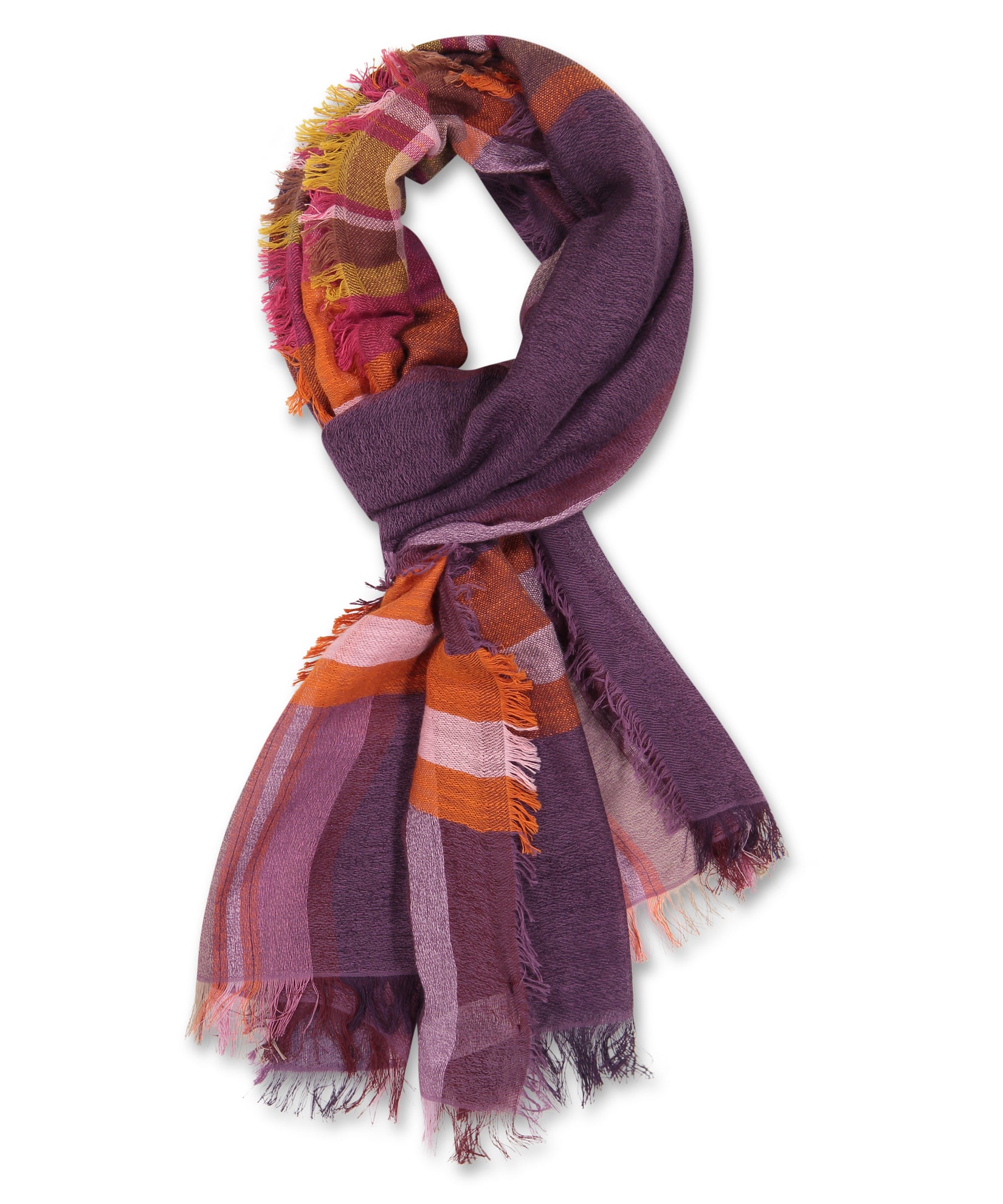Opposing Plaids Wrap in color Smoked Lilac