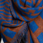 Multi Pattern Oblong in color Lapis Blue