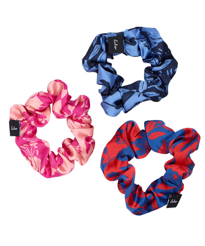 3-pack Small Scrunchie Set in color Passion Flower