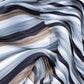 Slanted Stripes Pleated Diamond in color Black