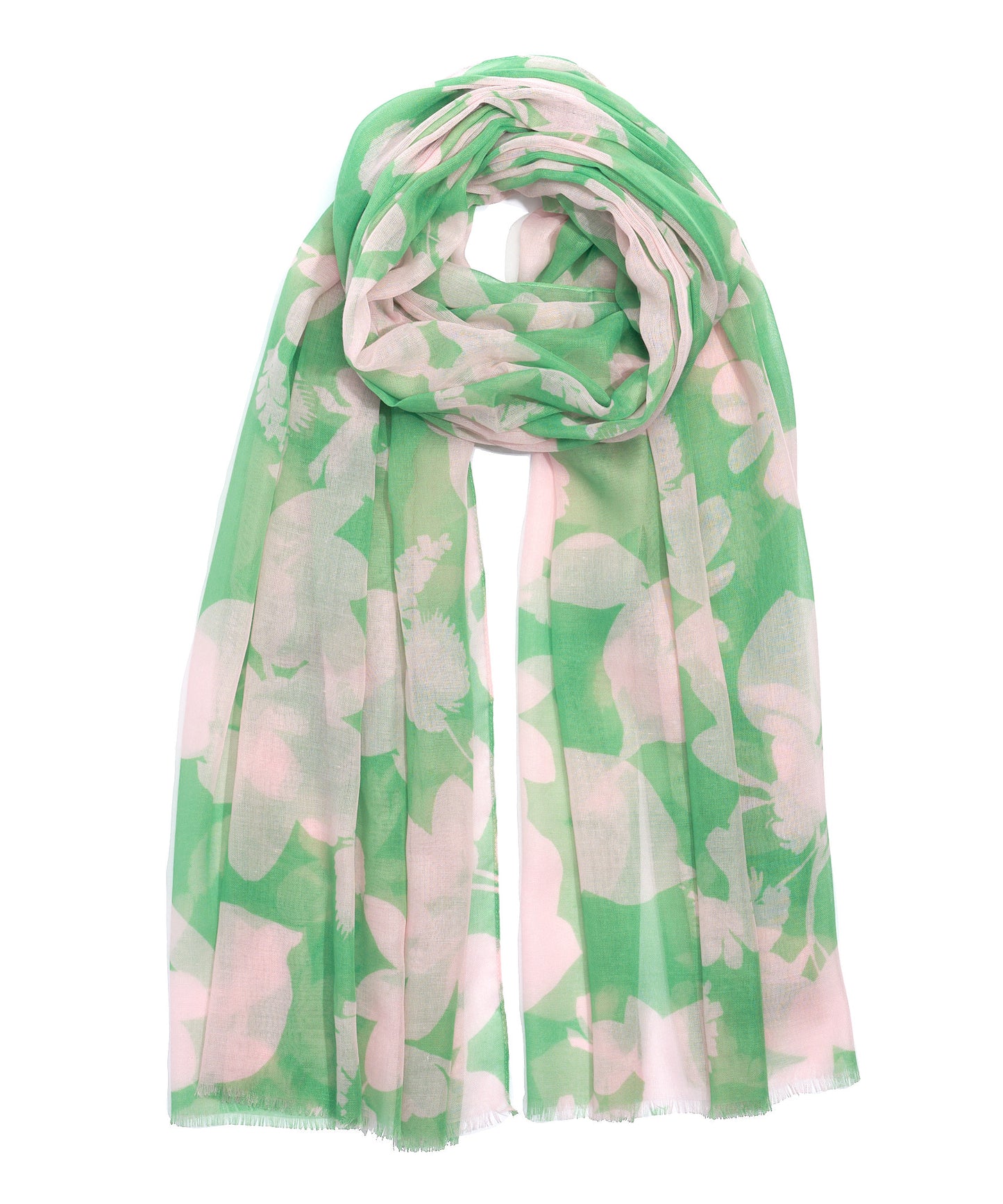 Moon Flower Sustainable Wrap in color Spring Green