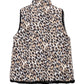 Faux Fur Lined Puffer Vest in color Natural
