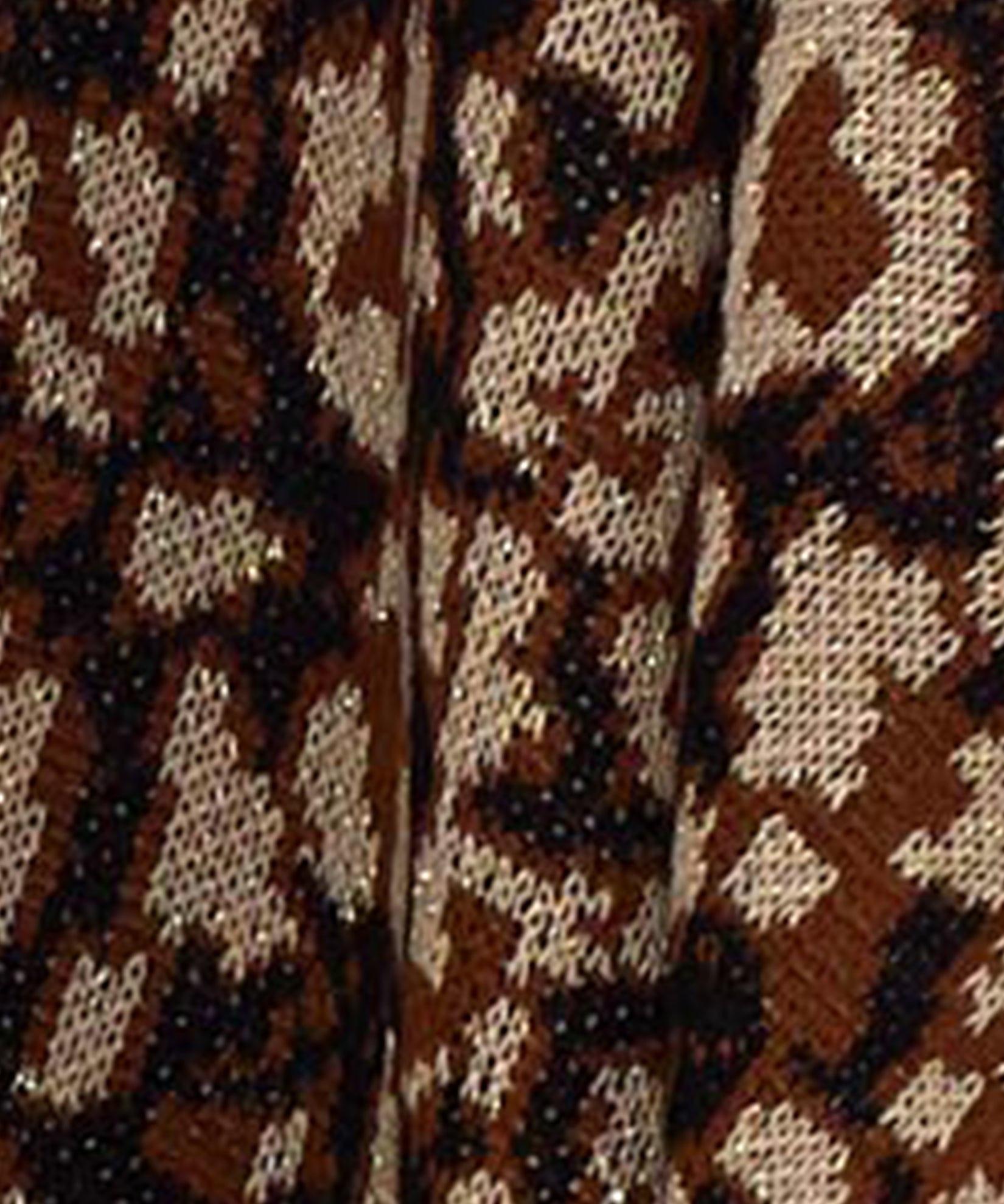 Leopard Knit Ruana in color Garnet