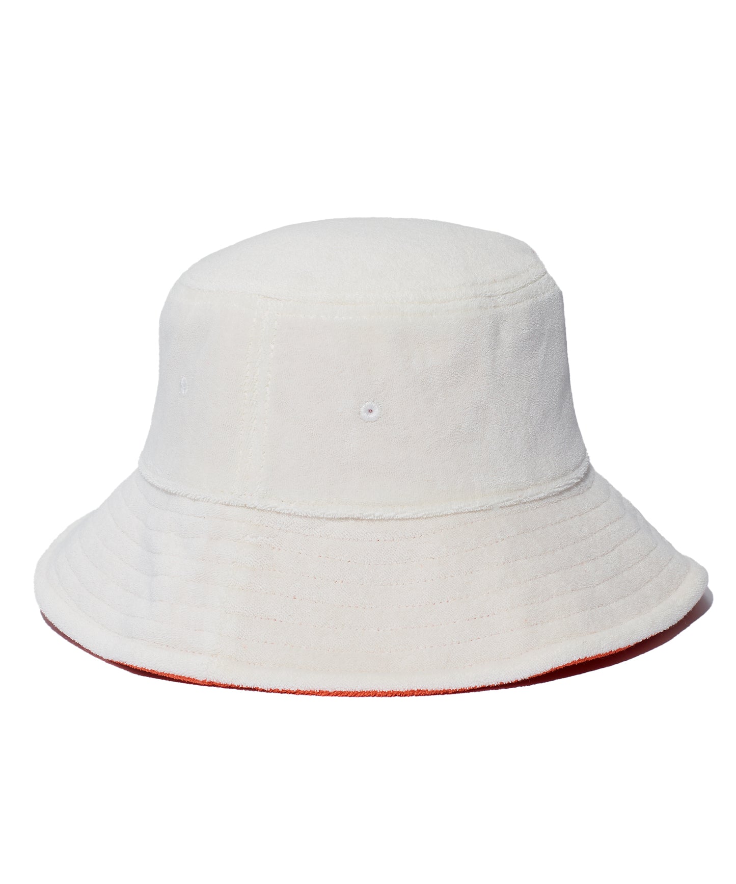 Reversible Terry Bucket Hat in color White