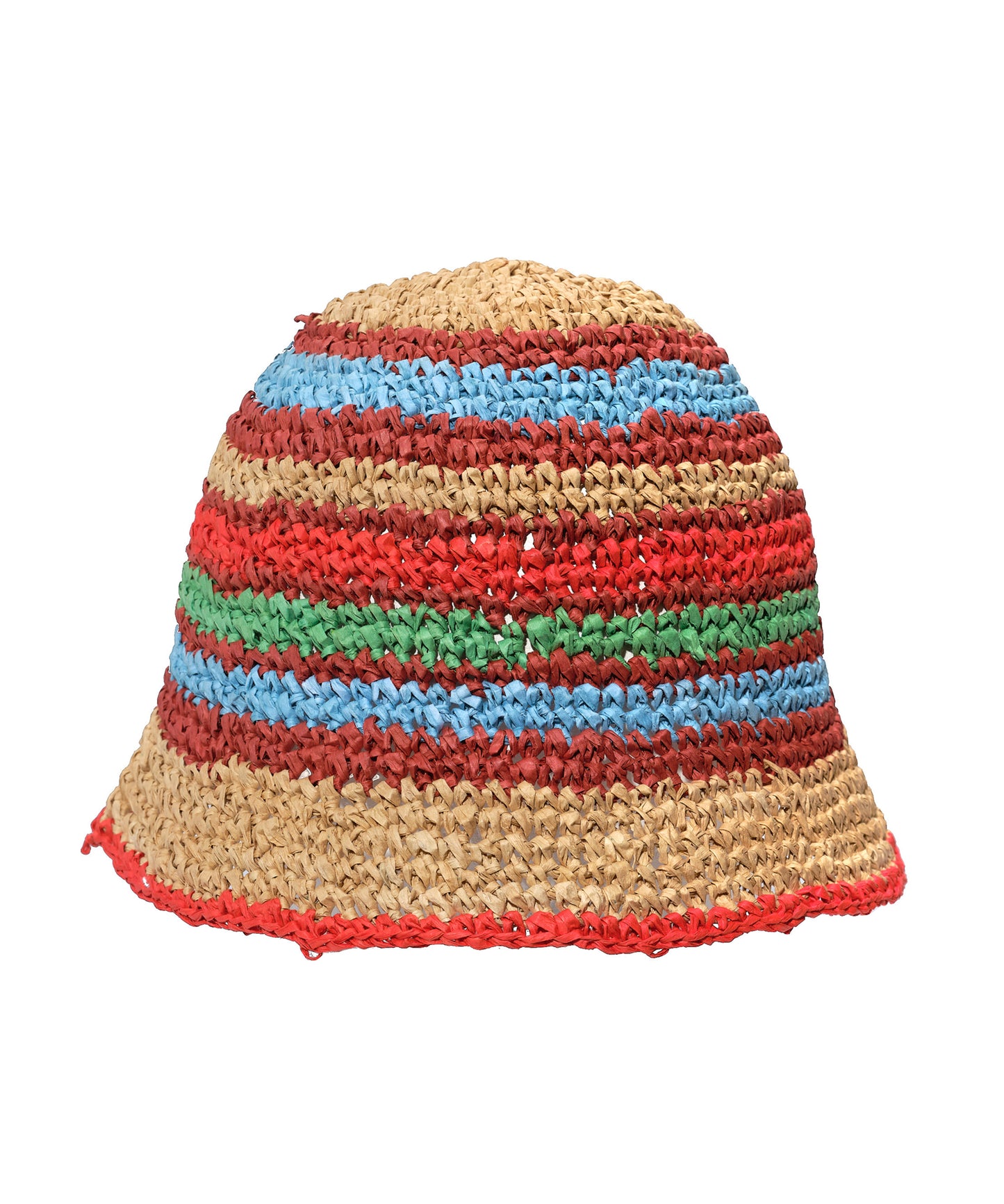 Adirondack Stripe Crochet Hat in color Semolina
