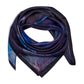 Edvard Munch Starry Night Silk Square in color Navy
